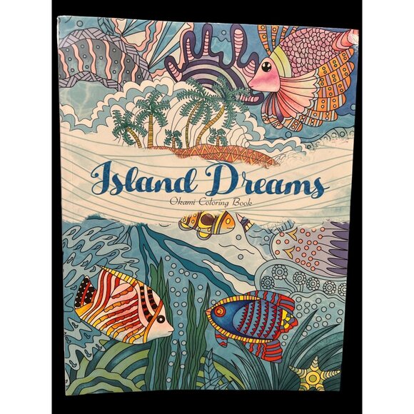 Okami Adult Coloring Book Ocean Life Brand New, Relaxation Coloring Books - Picture 1 of 4